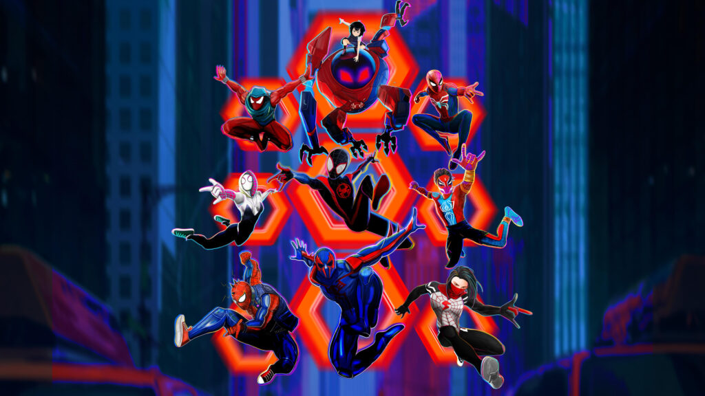 Spider-Man Across the Spider-Verse Multiverse Desktop Wallpaper