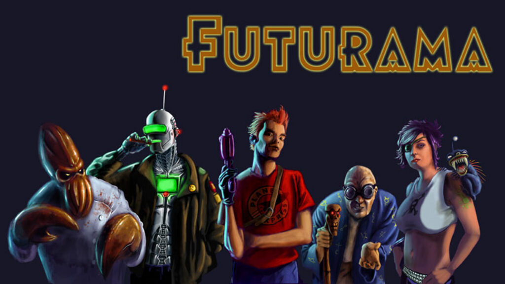 Futurama Gritty Fan Art Desktop Wallpaper