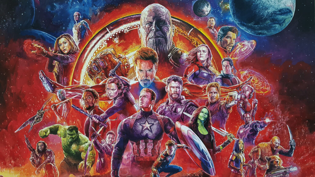 Avengers Endgame Epic Character Collage 4K Desktop Wallpaper