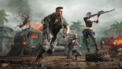 Battle Royale Soldiers Combat Scene 4K Wallpaper