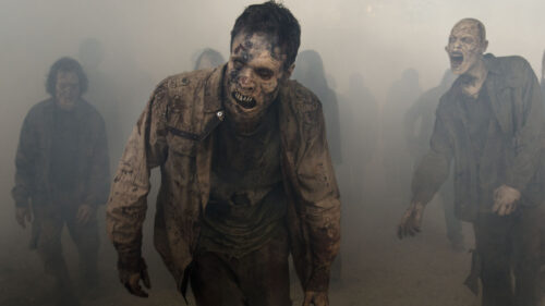 The Walking Dead Horde in Fog Desktop Wallpaper
