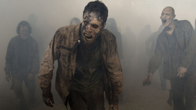 The Walking Dead Horde in Fog Desktop Wallpaper