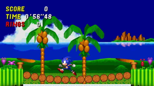 Classic Sonic the Hedgehog Green Hill Zone 16:9 Desktop Wallpaper