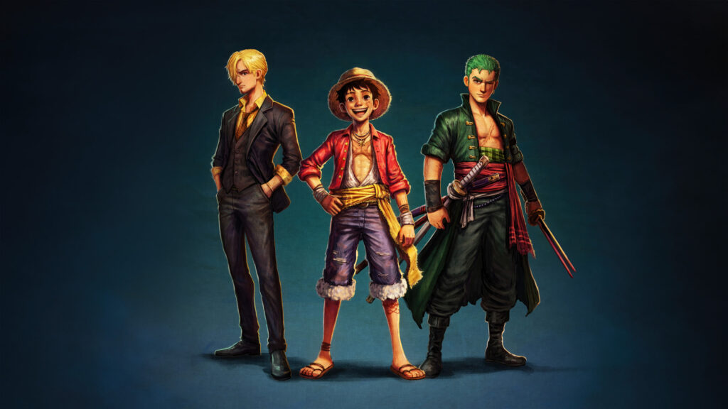 One Piece Anime Characters Art Desktop Wallpaper