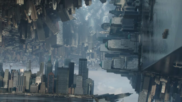 Inception Mirror City Landscape Cinematic 4K Wallpaper