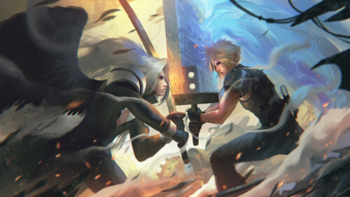 Sephiroth vs Cloud Strife Final Fantasy VII Desktop Wallpaper