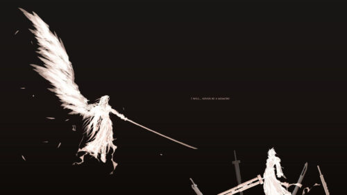 Final Fantasy VII Sephiroth and Cloud 4K Desktop Wallpaper