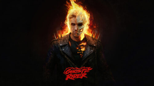Ghost Rider Burning Transformation PC Wallpaper