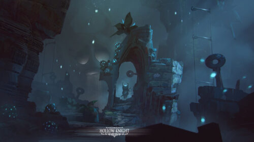 Hollow Knight Mysterious Cave Ruins 4K Wallpaper