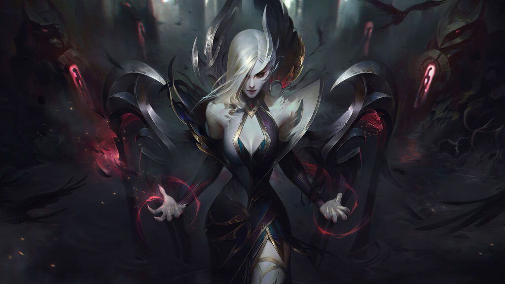Coven Morgana Fantasy Dark Goddess Art Desktop Wallpaper