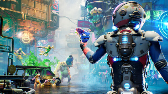 High on Life Gaming Character in Futuristic City Desktop Wallpaper