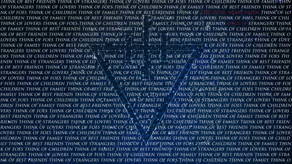 The Devil Wears Prada Text Pattern Desktop Wallpaper