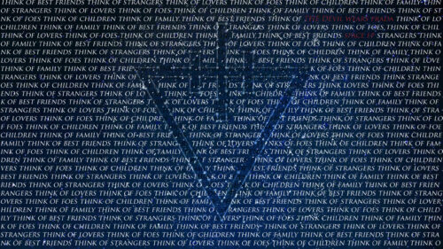 The Devil Wears Prada Text Pattern Desktop Wallpaper