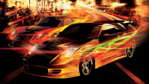 Nissan 350Z and Mazda RX-7 Fast and Furious Desktop Wallpaper