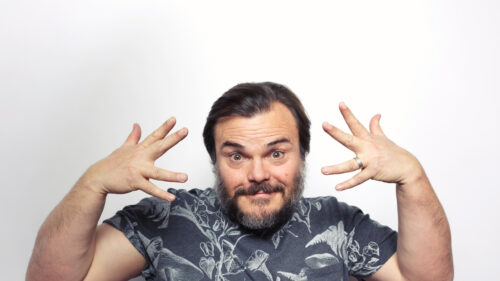 Jack Black Expressive Gesture Studio Portrait Desktop Wallpaper