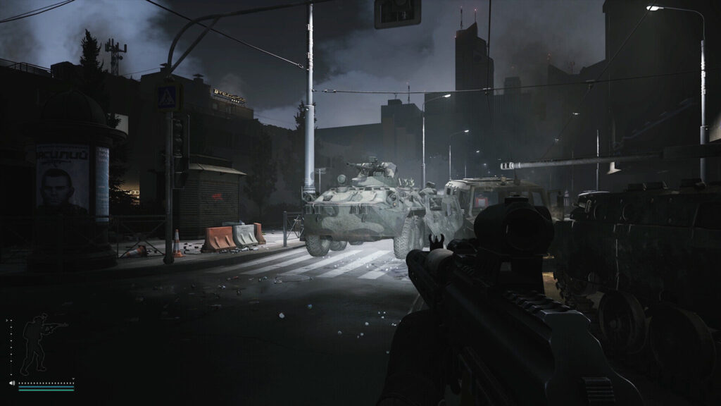 Military Ambush in Dark City Streets 4K Wallpaper
