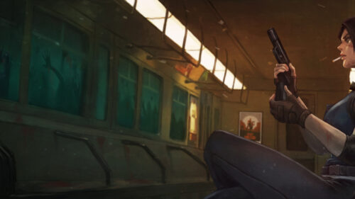 Survival Horror Subway Scene 4K Desktop Wallpaper
