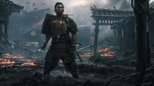 Ghost of Tsushima Jin Sakai Warrior 4K Wallpaper