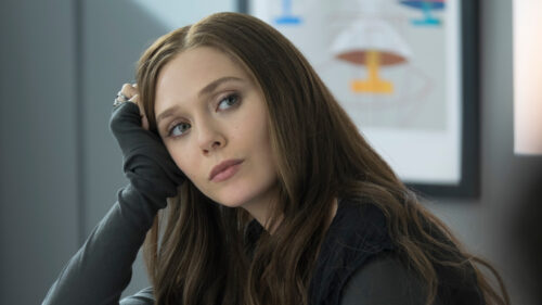 Portrait of Elizabeth Olsen as Wanda Maximoff Desktop Wallpaper