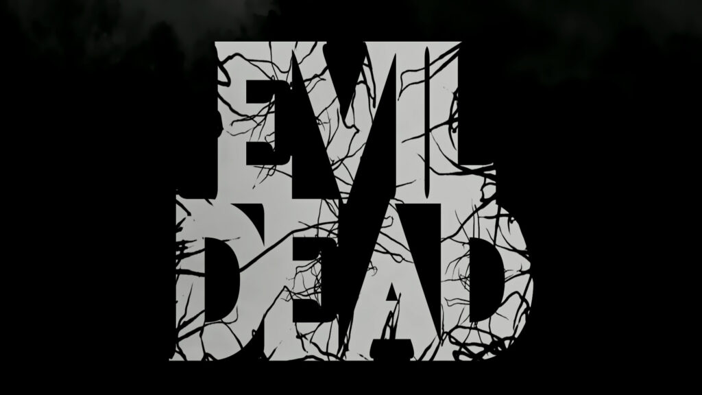 Minimalist Evil Dead Cinematic Typography Desktop Wallpaper