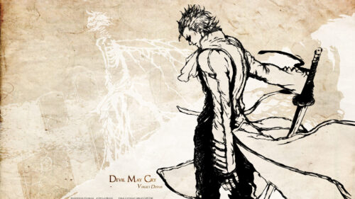 Vergil from Devil May Cry Artistic Illustration Desktop Wallpaper