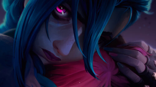 Jinx League of Legends Arcane Character 4K Desktop Wallpaper