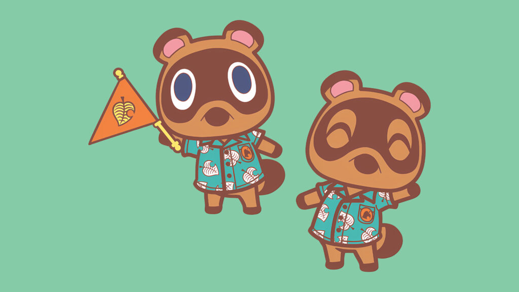 Timmy and Tommy from Animal Crossing Desktop Wallpaper