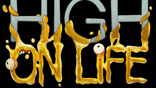 High on Life Goopy Logo Desktop Wallpaper