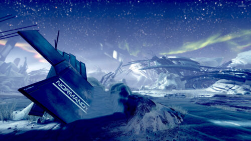 Normandy Crash Site from Mass Effect 4K Desktop Wallpaper