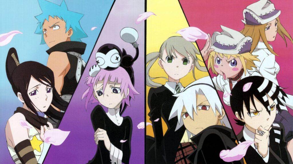 Soul Eater Anime Character Ensemble 4K Desktop Wallpaper