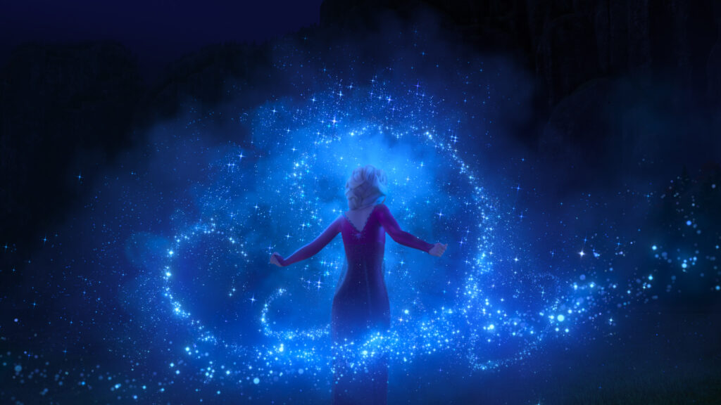 Elsa Frozen Magic Sparkles 4K Desktop Wallpaper