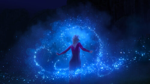 Elsa Frozen Magic Sparkles 4K Desktop Wallpaper
