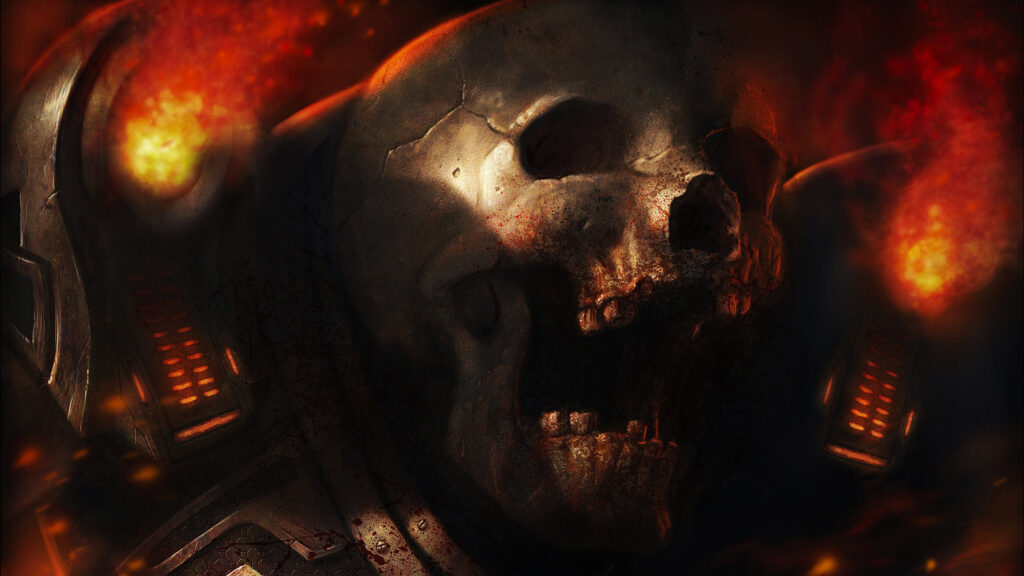 Warhammer 40000 Space Marine Death Scene Desktop Wallpaper
