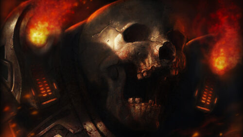 Warhammer 40000 Space Marine Death Scene Desktop Wallpaper