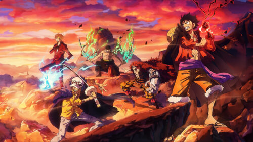 One Piece Wano Arc Epic Battle Desktop Wallpaper