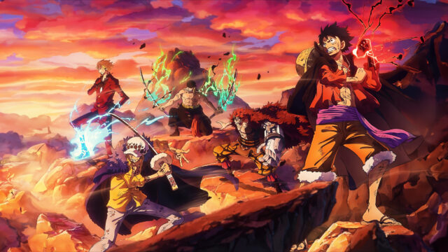 One Piece Wano Arc Epic Battle Desktop Wallpaper