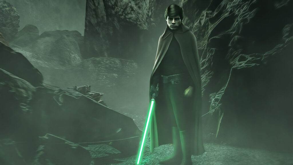 Luke Skywalker in Cloak Star Wars Fantasy Desktop Wallpaper