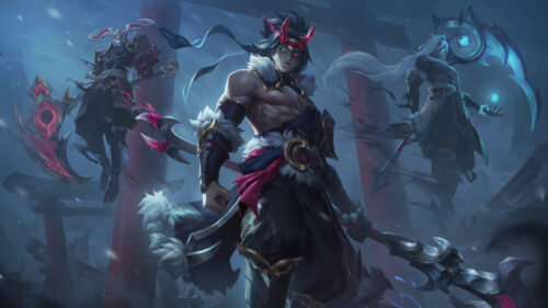 Kayn and Rhaast League of Legends Art 4K Desktop Wallpaper