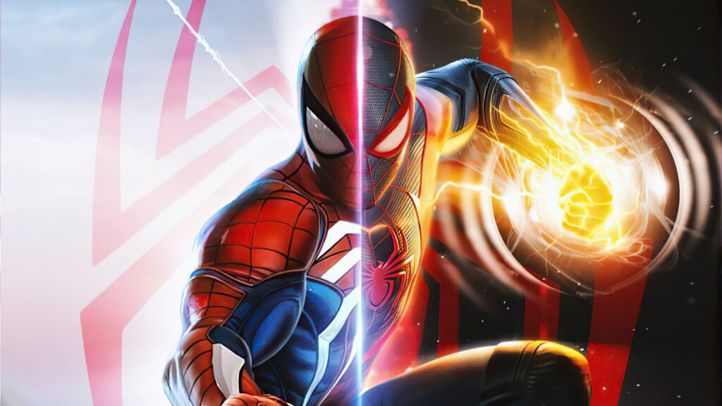 Spider-Man Split Personality Action 4K Desktop Wallpaper