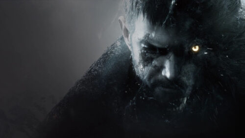 Chris Redfield Resident Evil Village Dark Portrait Desktop Wallpaper