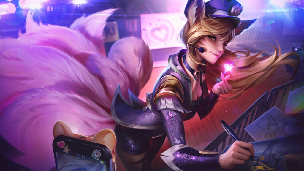 Ahri Popstar League of Legends Gaming Desktop Wallpaper