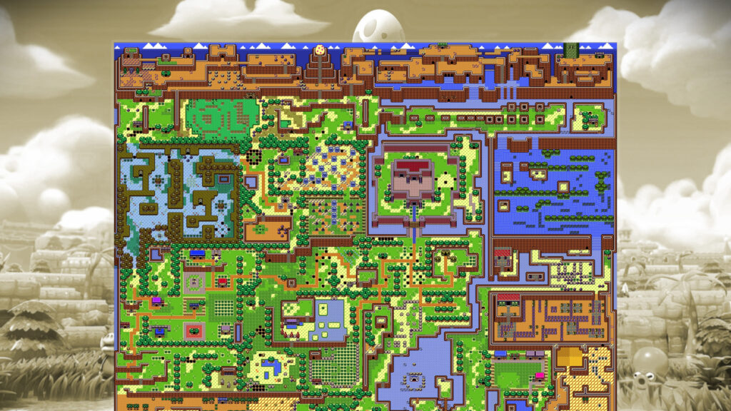 A Link to the Past Hyrule World Map Desktop Wallpaper
