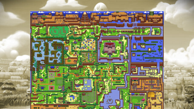 A Link to the Past Hyrule World Map Desktop Wallpaper