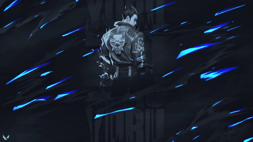Yoru From Valorant Minimalist Silhouette PC Wallpaper