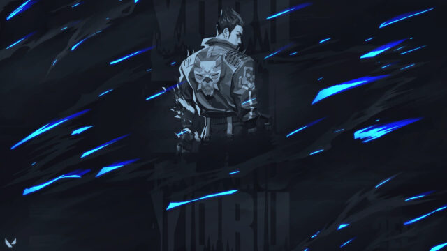 Yoru From Valorant Minimalist Silhouette PC Wallpaper