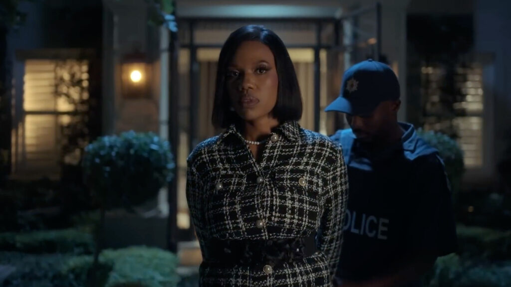 Woman Arrested at Night Desktop Wallpaper