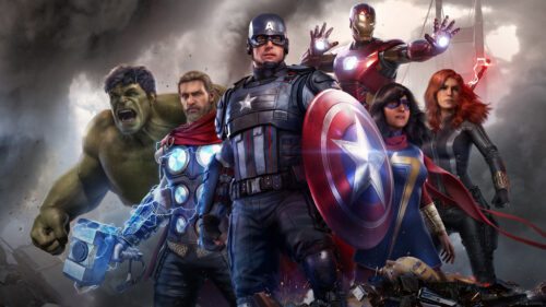Marvel’s Avengers Group Action Pose 16:9 Desktop Wallpaper