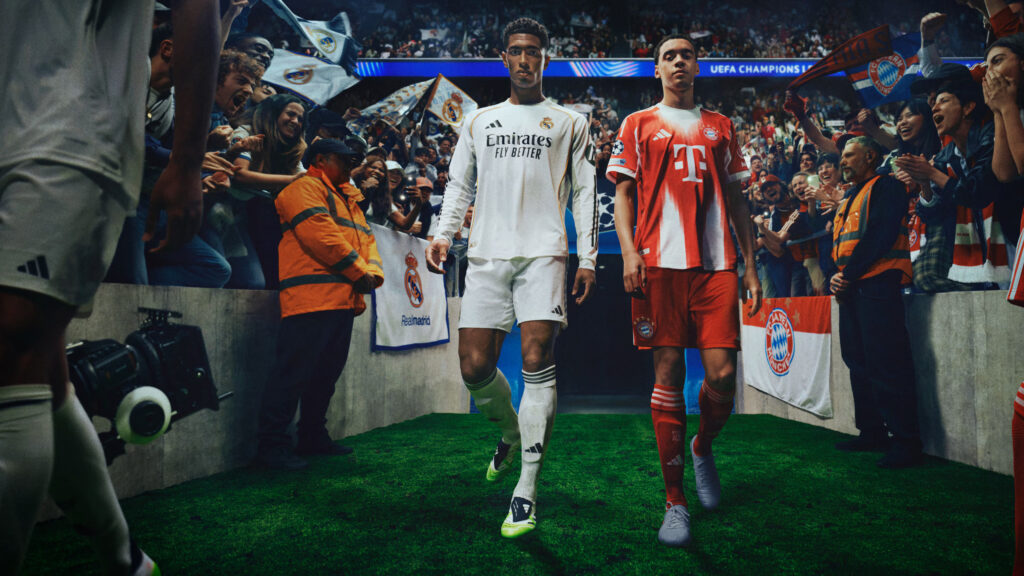 Jude Bellingham and Jamal Musiala Champions League Desktop Wallpaper