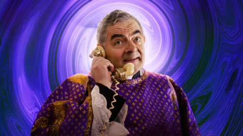 Rowan Atkinson as a Priest Phone Desktop Wallpaper
