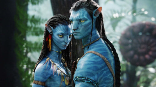 Neytiri and Jake Sully from Avatar Desktop Wallpaper